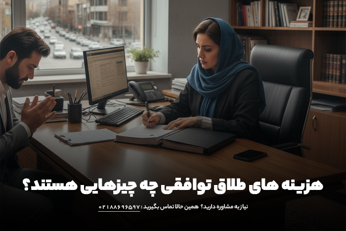 اجزای اصلی هزینه‌های طلاق توافقی