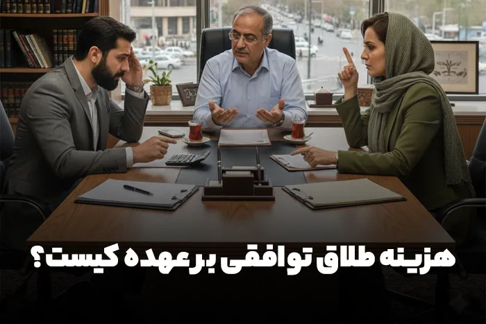هزینه طلاق توافقی بر عهده کیست
